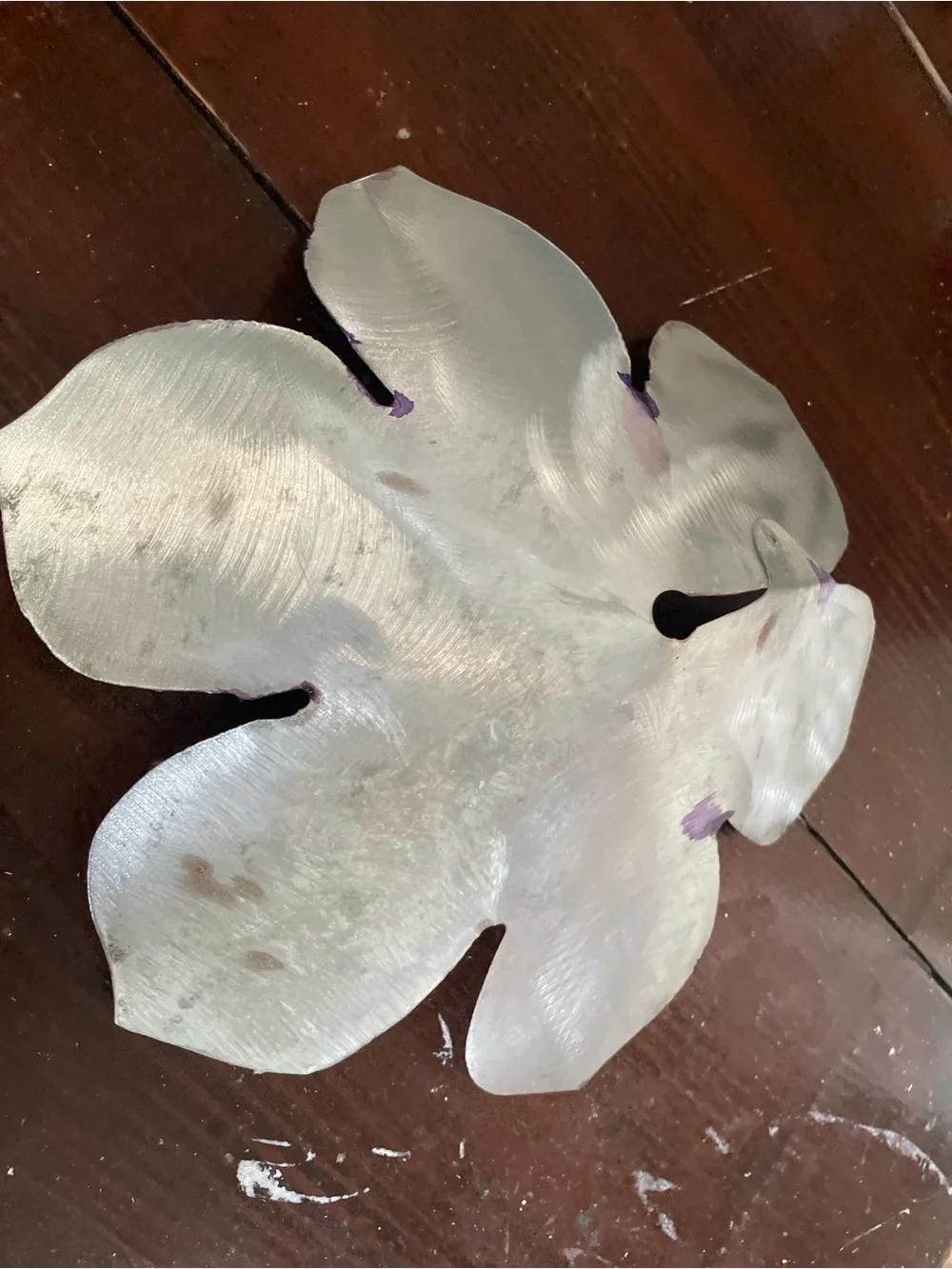Handcrafted Purple and Red Decorative Flower - Home Accents